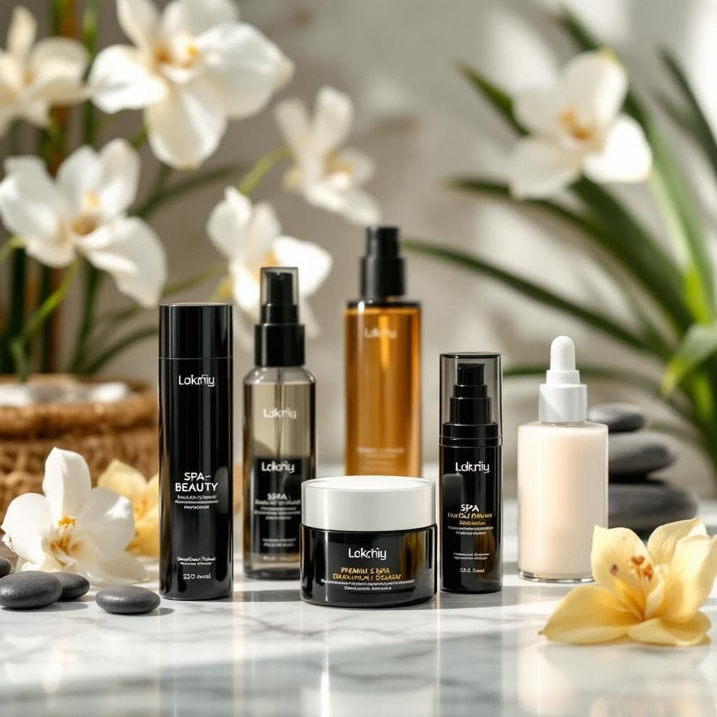 Spa Sanctuary - Luxury & Spa candle photography idea