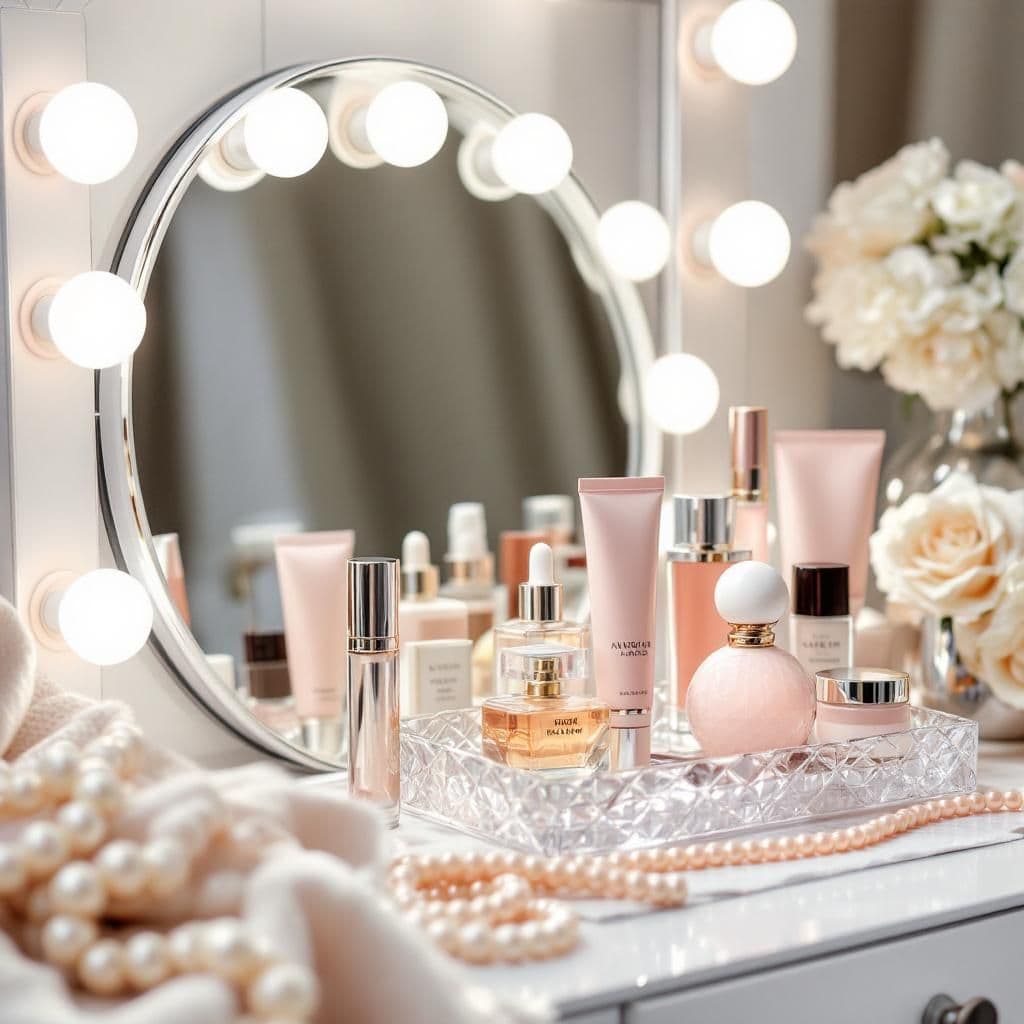 Vanity Dreams - Luxury & Spa candle photography idea