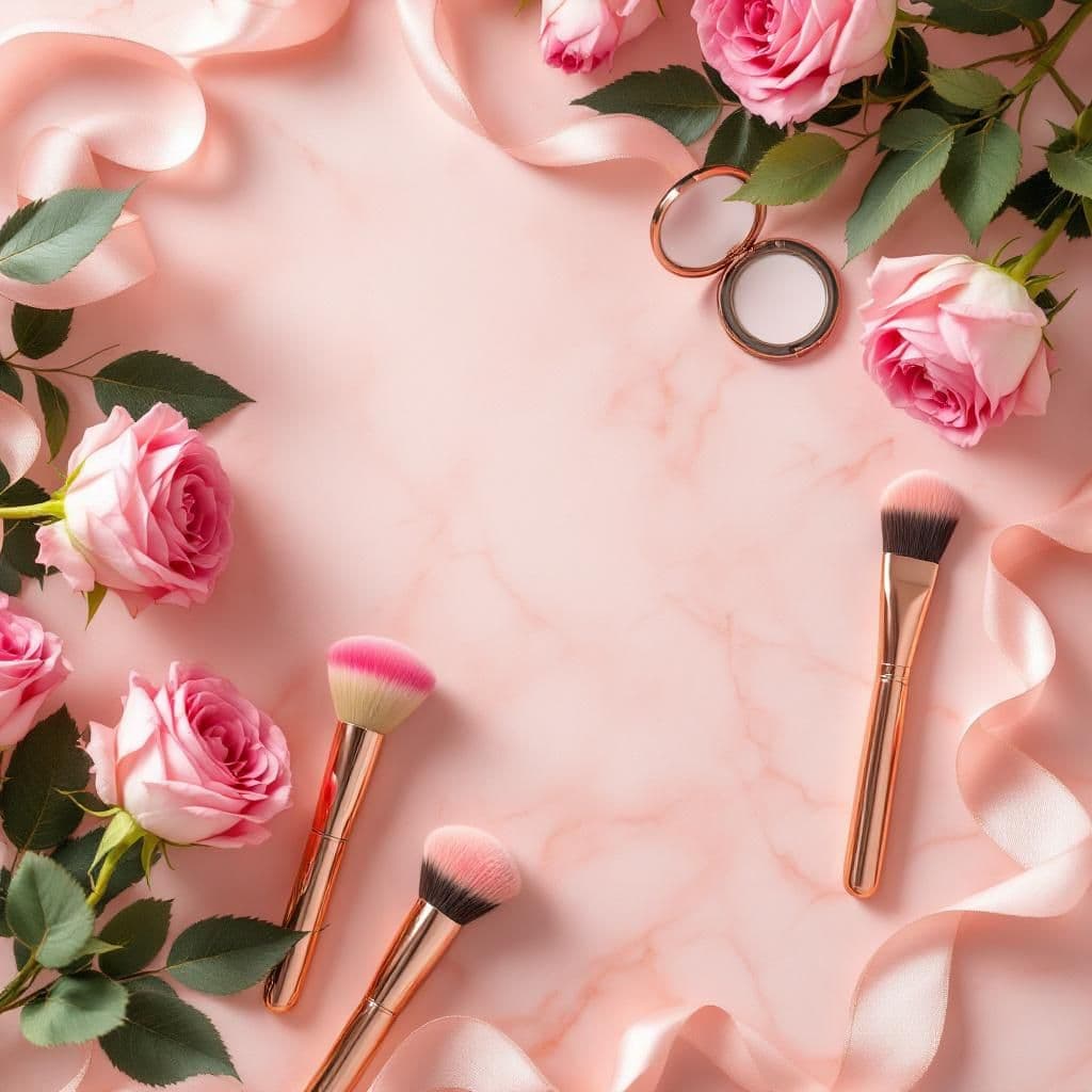 Rose Gold Romance - Luxury & Spa candle photography idea