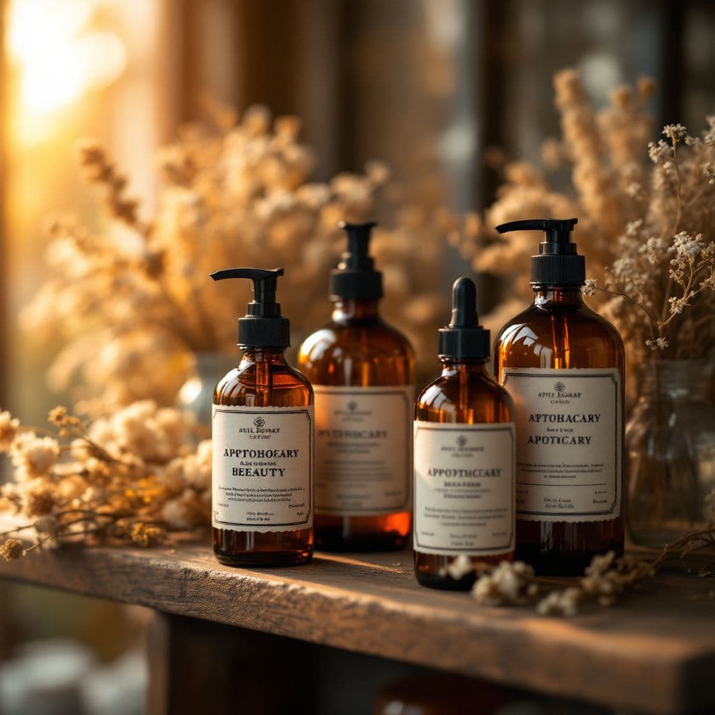 Apothecary Style - Rustic & Natural candle photography idea