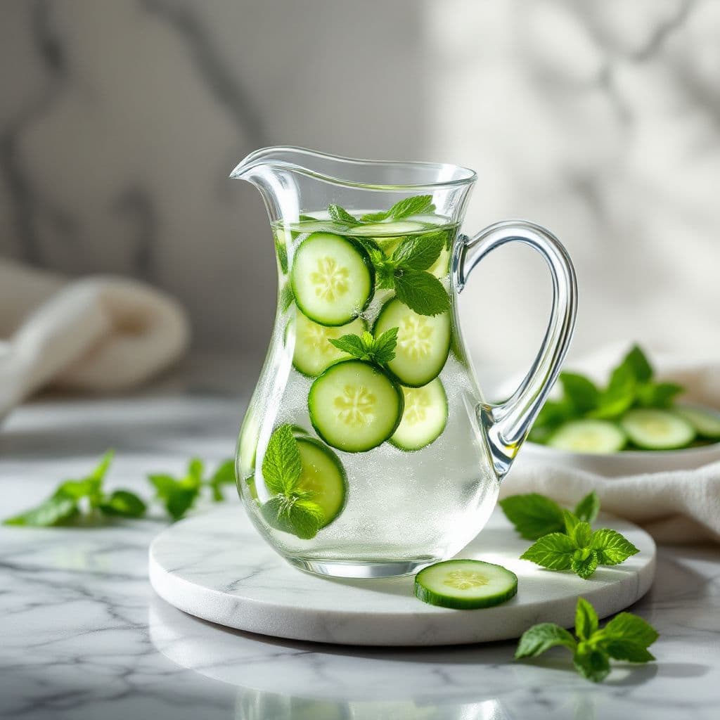 Spa Water Infusion - Luxury & Spa candle photography idea