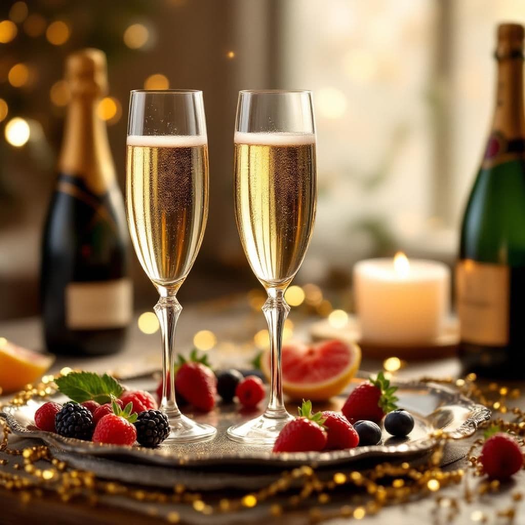 Champagne Celebration - Luxury & Spa candle photography idea