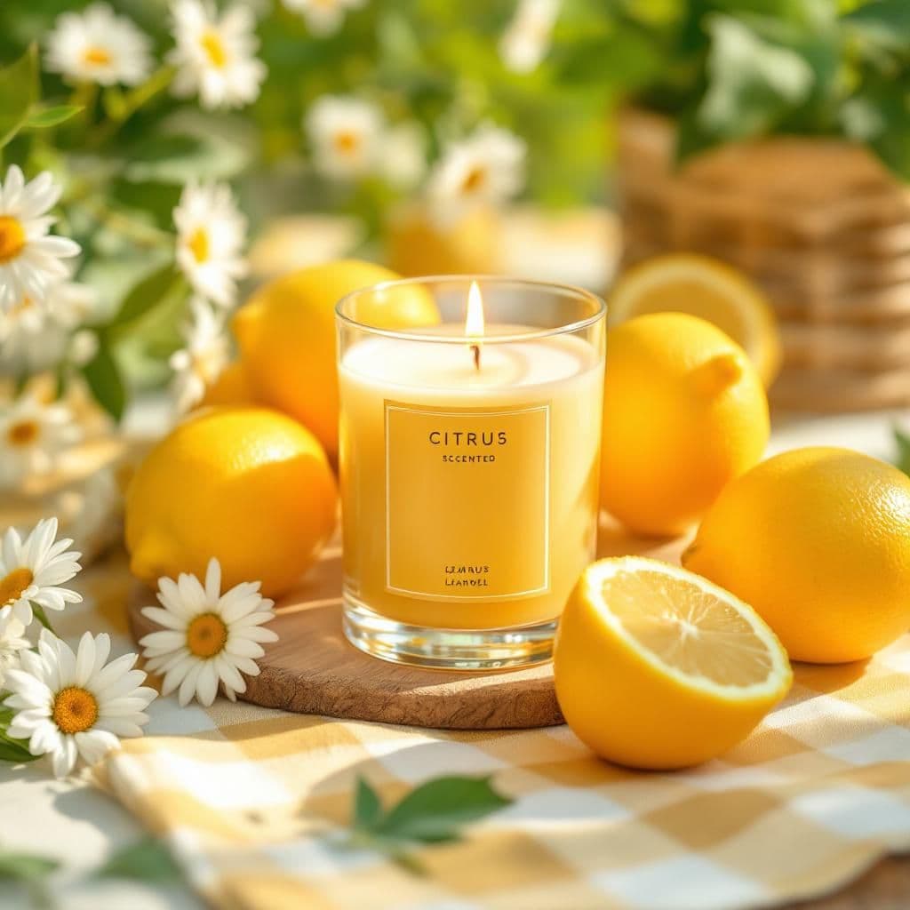Summer Garden - Seasonal & Holiday candle photography idea