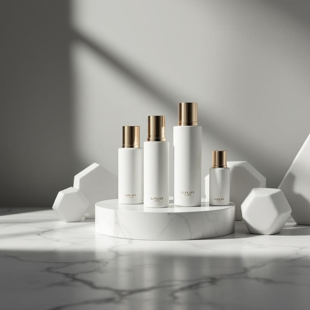 Marble Elegance - Modern & Minimalist candle photography idea