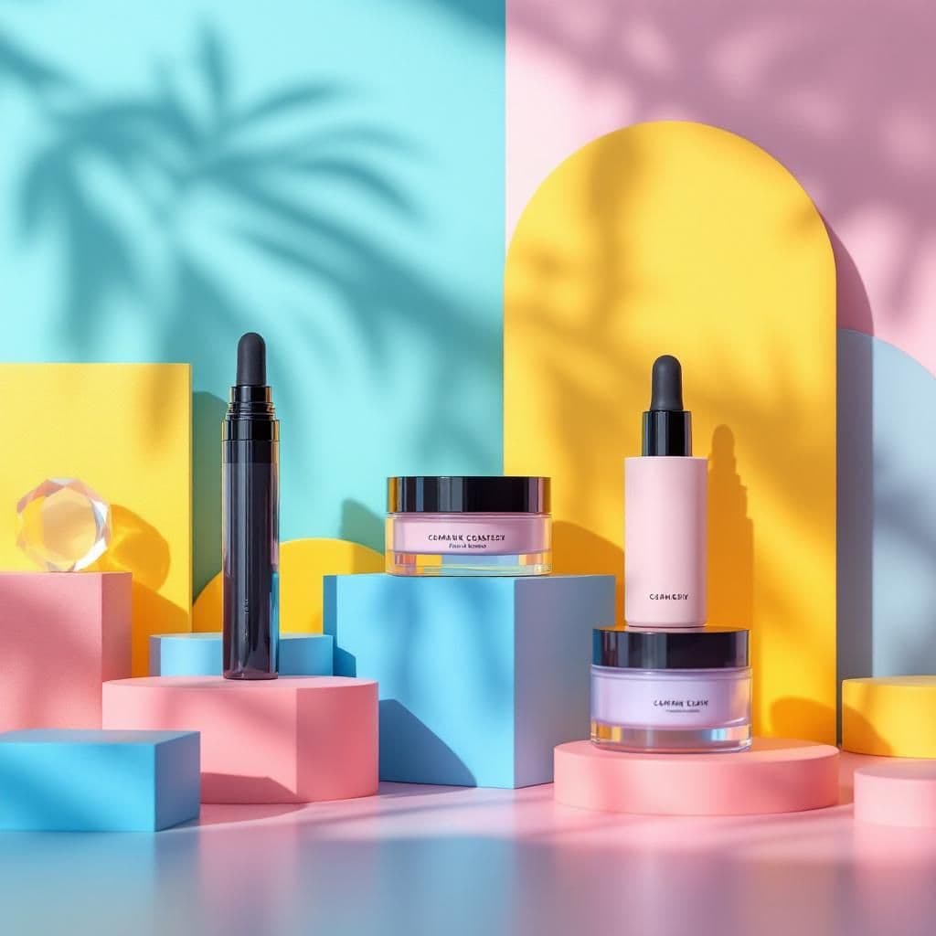 Geometric Play - Modern & Minimalist candle photography idea