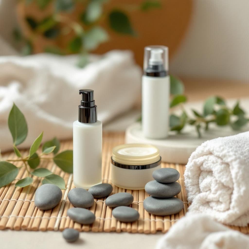 Spa Sanctuary - Rustic & Natural candle photography idea