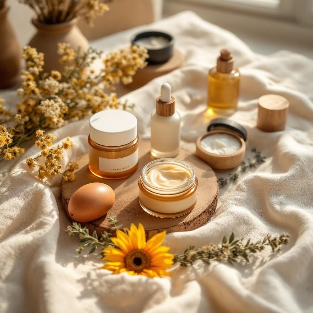 Botanical Blend - Rustic & Natural candle photography idea