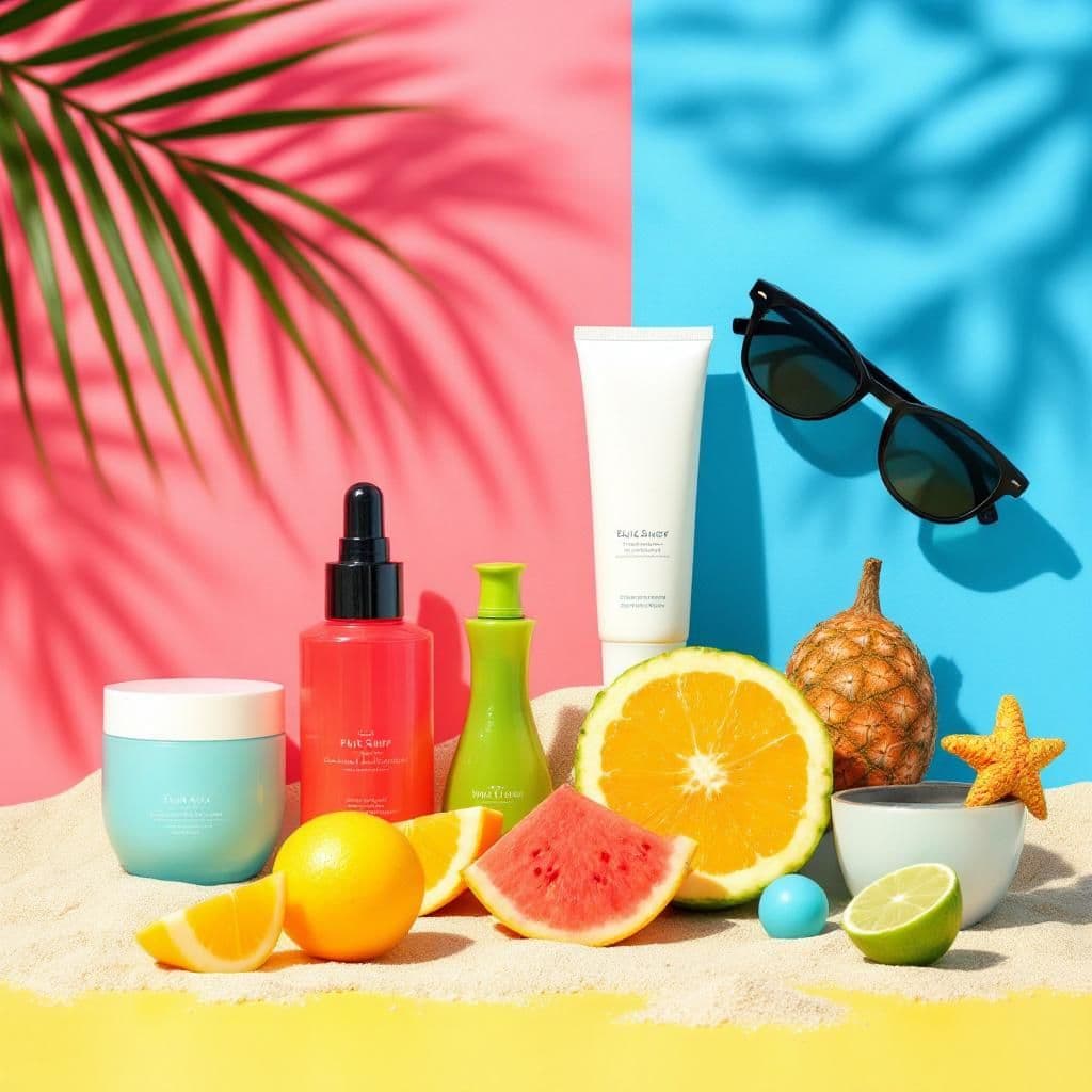 Summer Vibes - Seasonal & Holiday candle photography idea