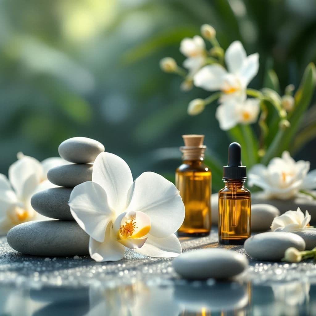 Spa Sanctuary - Luxury & Spa candle photography idea