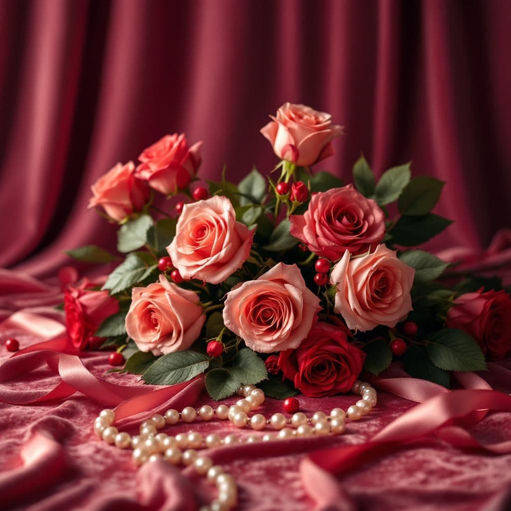 Romantic Roses - Luxury & Spa candle photography idea