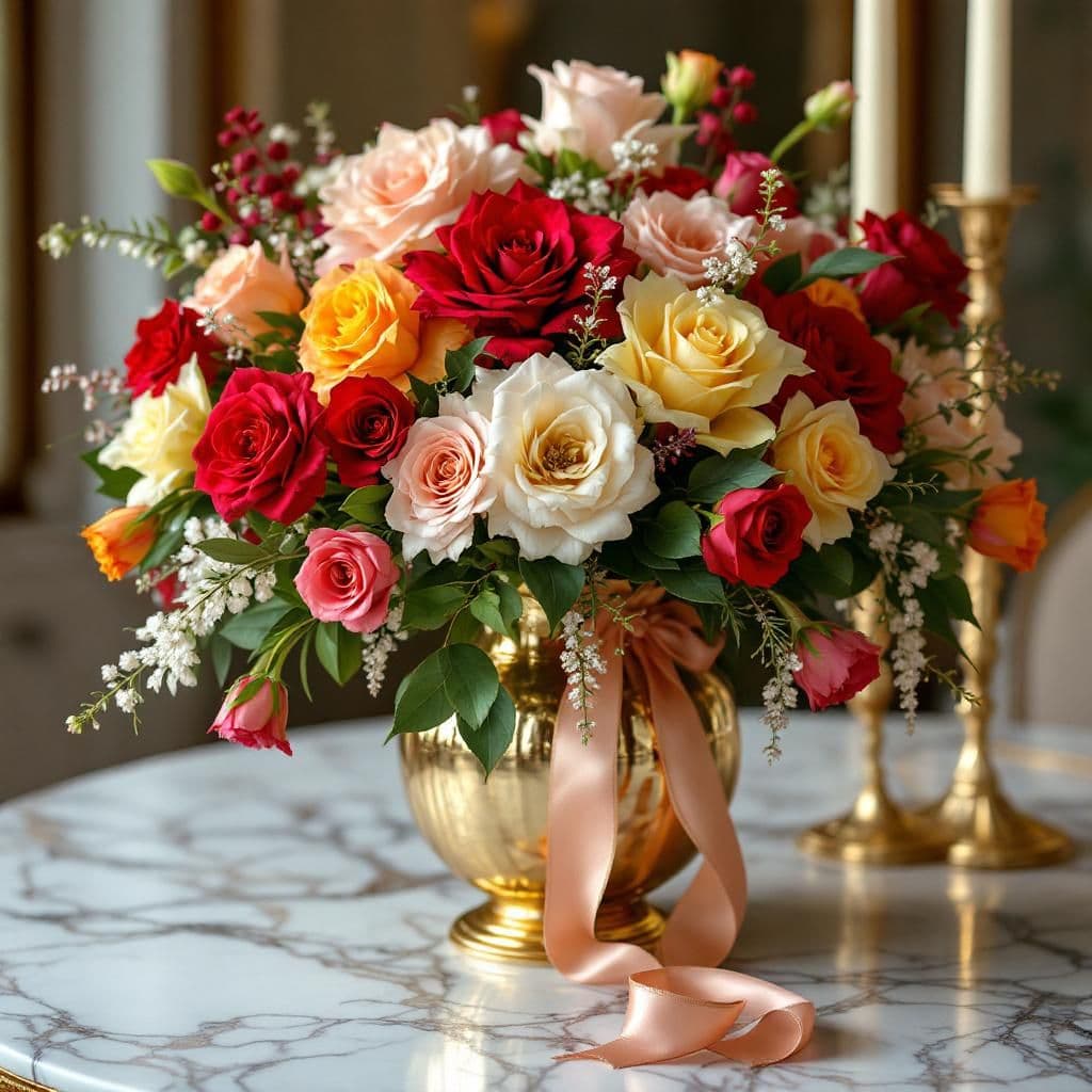 Opulent Arrangement - Luxury & Spa candle photography idea