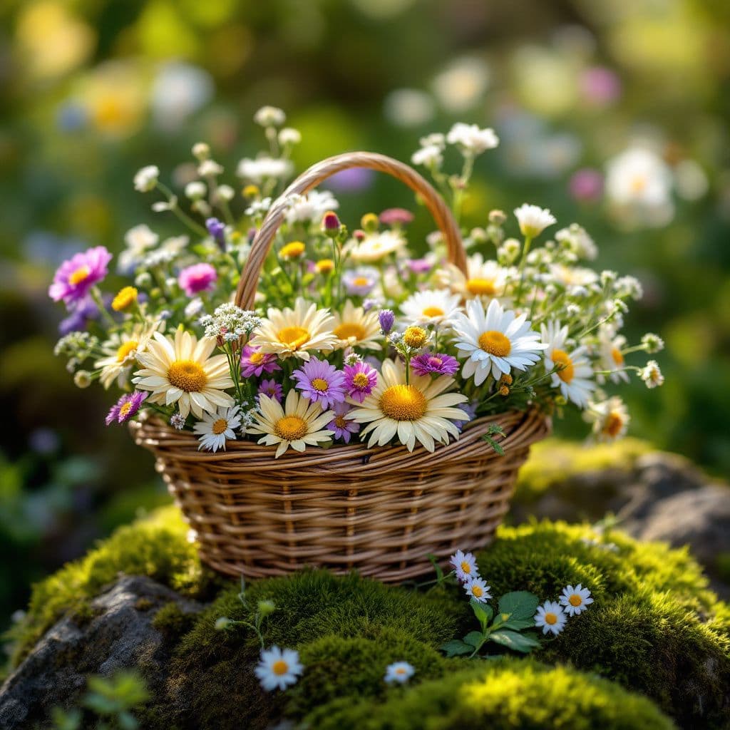 Wildflower Meadow - Rustic & Natural candle photography idea
