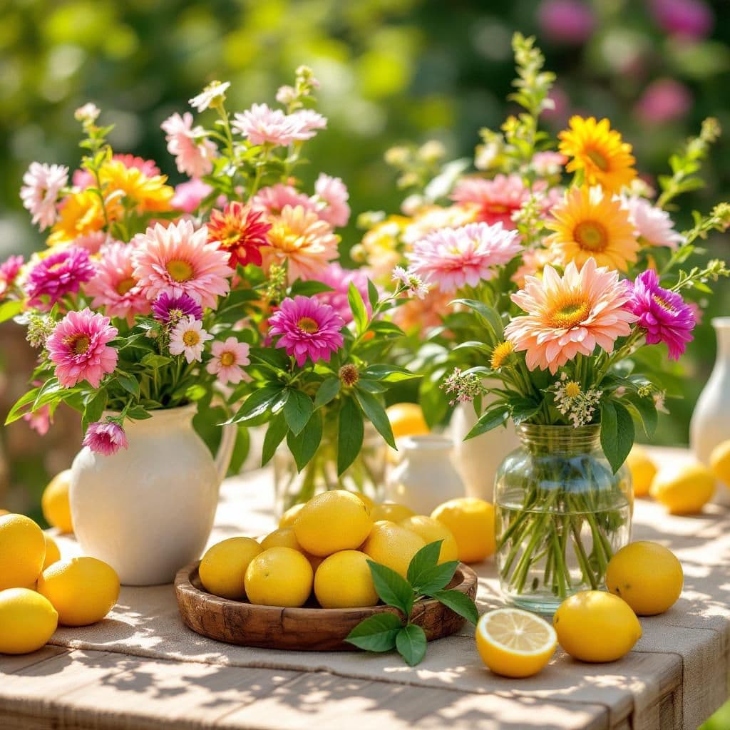 Summer Garden Party - Seasonal & Holiday candle photography idea