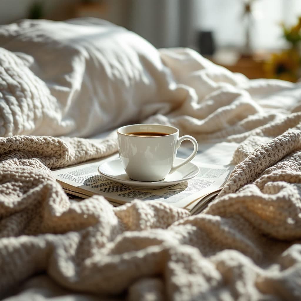 Morning Breakfast - Lifestyle & Cozy candle photography idea