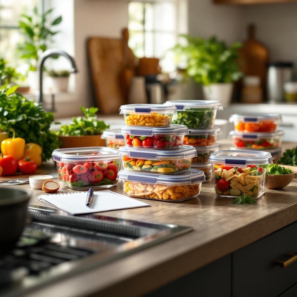 Meal Prep Monday - Lifestyle & Cozy candle photography idea