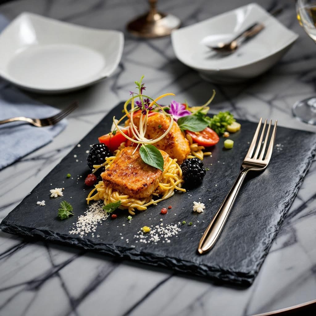 Geometric Gastronomy - Modern & Minimalist candle photography idea