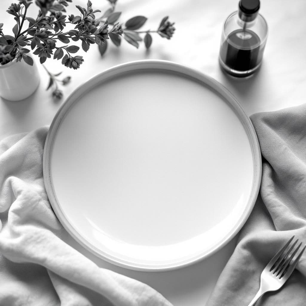 Monochrome Cuisine - Modern & Minimalist candle photography idea