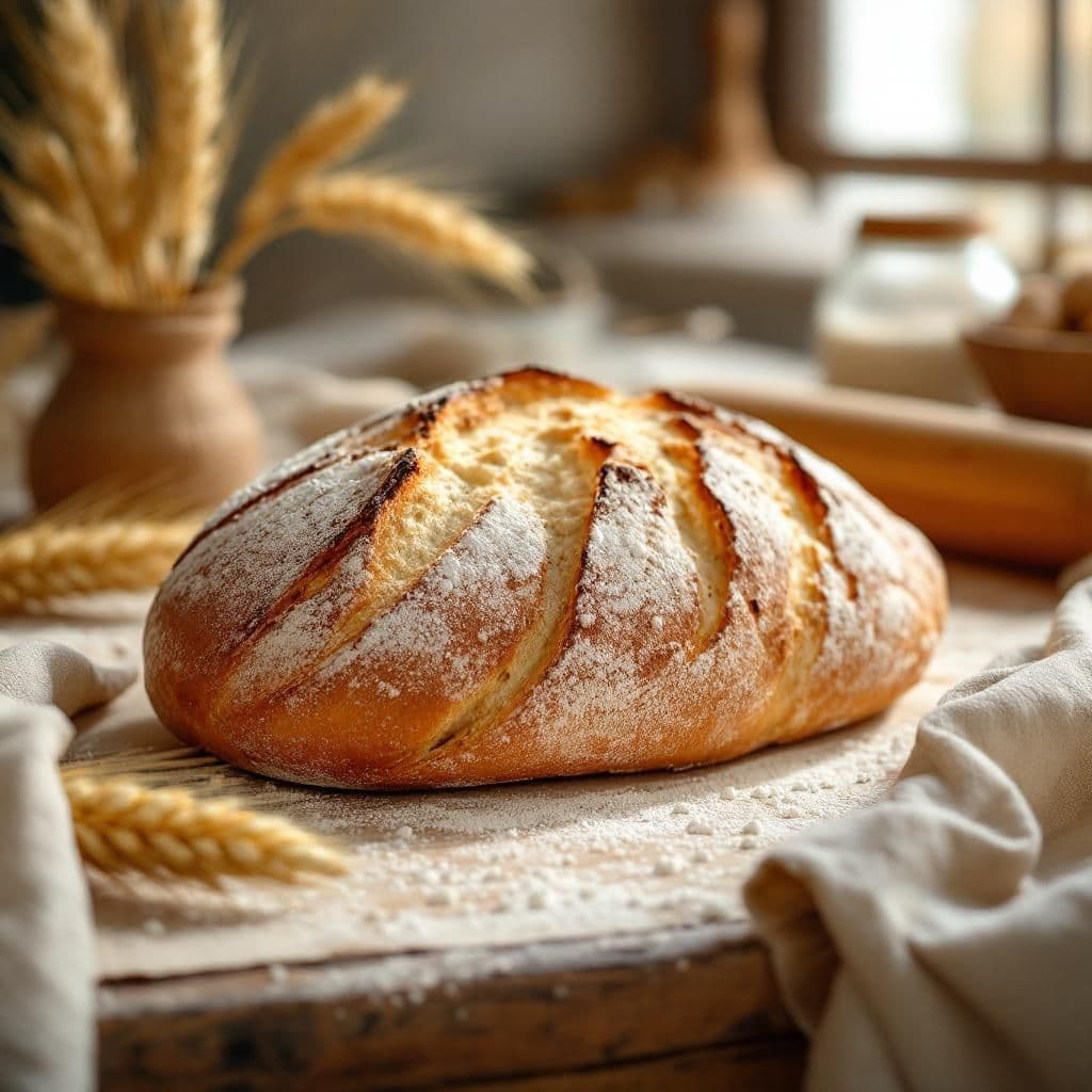 Artisan Bread - Rustic & Natural candle photography idea