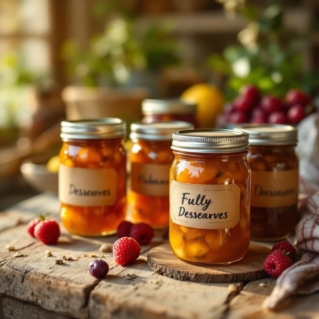 Homemade Preserves - Rustic & Natural candle photography idea