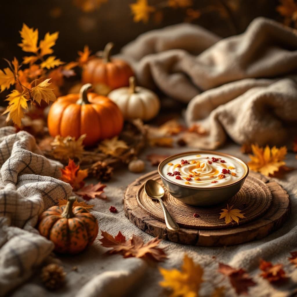 Autumn Comfort Food - Seasonal & Holiday candle photography idea