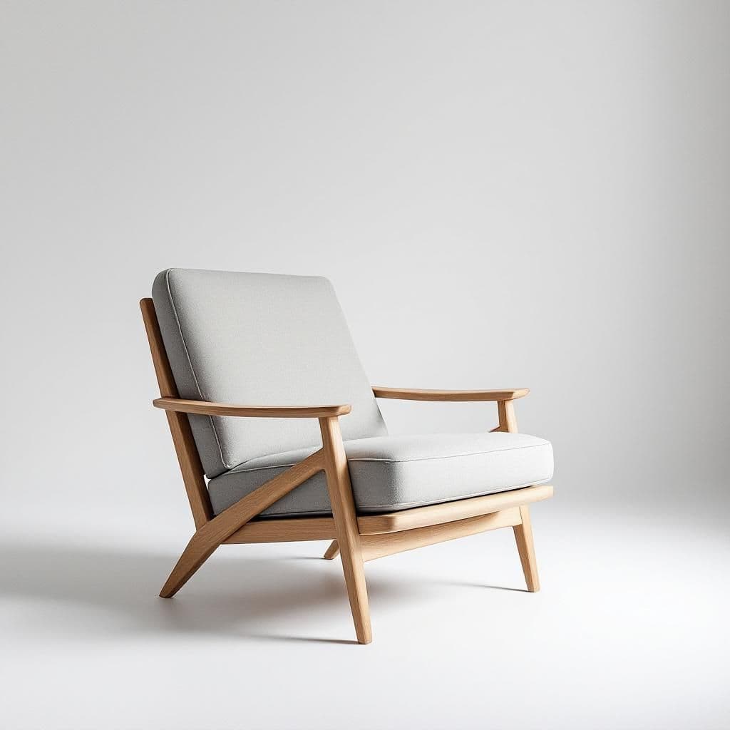 Scandinavian Chair - Modern & Minimalist candle photography idea