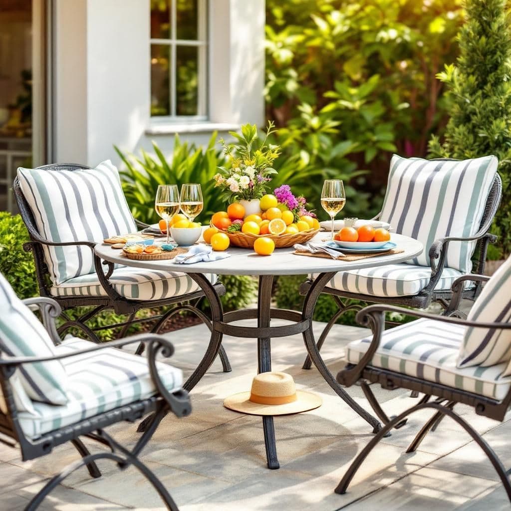Summer Patio Set - Seasonal & Holiday candle photography idea