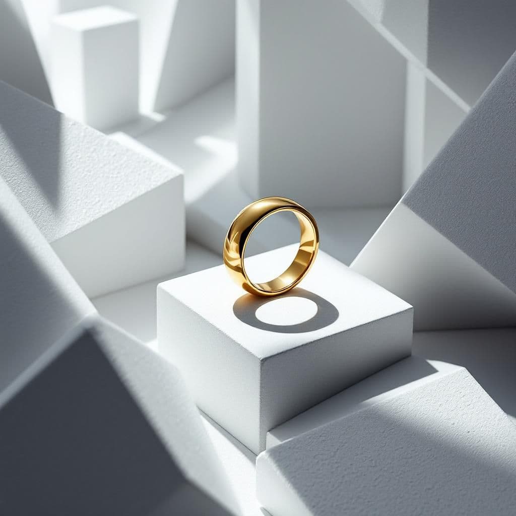 Geometric Precision - Modern & Minimalist candle photography idea