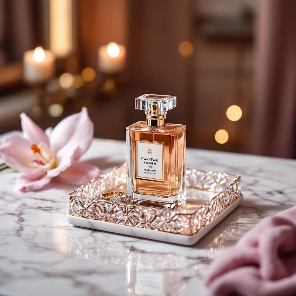 Vanity Elegance - Luxury & Spa candle photography idea