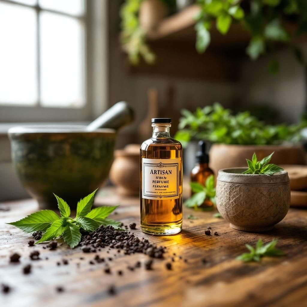 Herbal Essence - Rustic & Natural candle photography idea