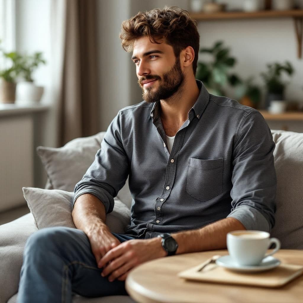 Weekend Casual - Lifestyle & Cozy candle photography idea