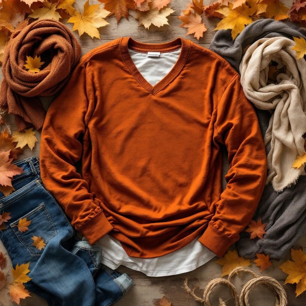 Autumn Layers - Seasonal & Holiday candle photography idea