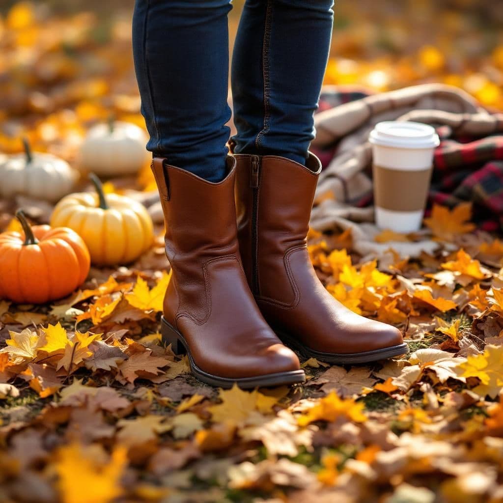 Autumn Leaves - Seasonal & Holiday candle photography idea