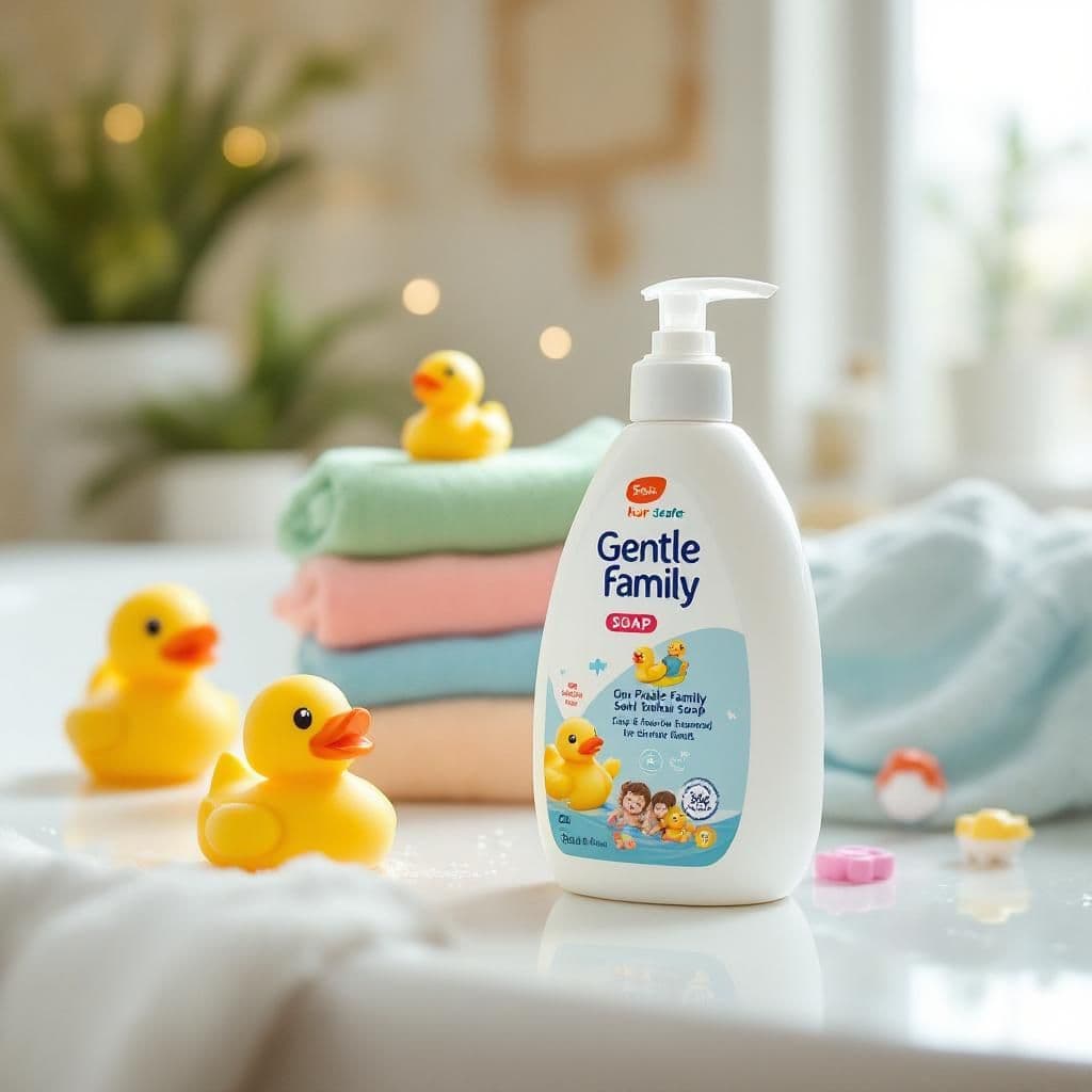 Family Bath Time - Lifestyle & Cozy candle photography idea