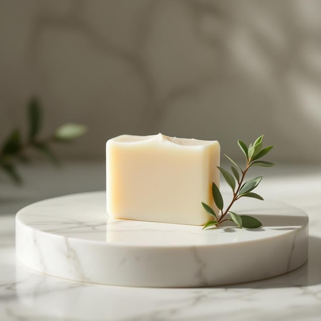 Marble & Eucalyptus - Modern & Minimalist candle photography idea
