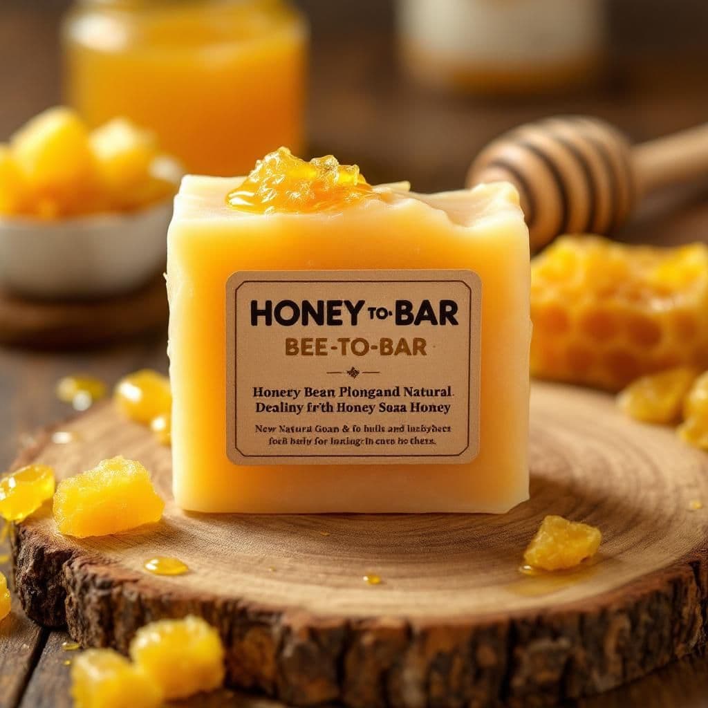 Honey & Beeswax Bar - Rustic & Natural candle photography idea
