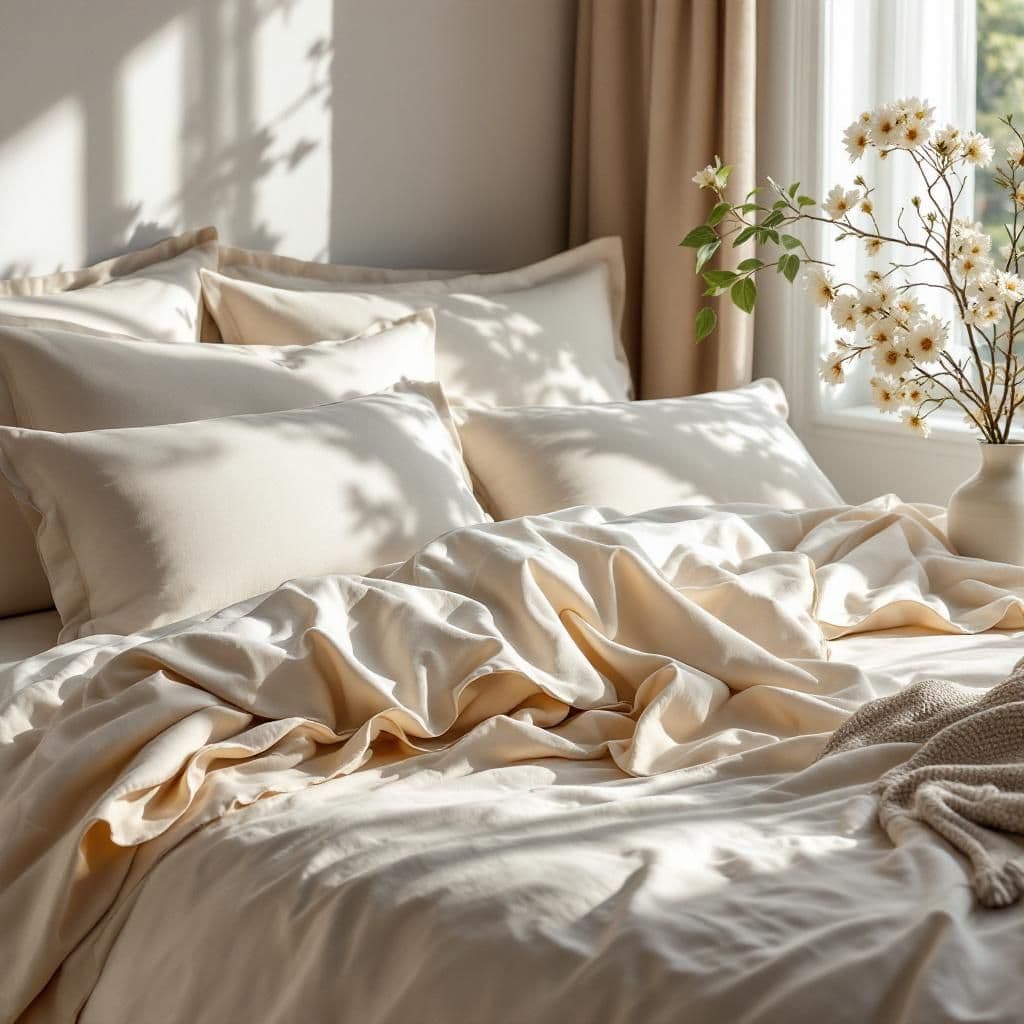 Bedroom Comfort - Lifestyle & Cozy candle photography idea