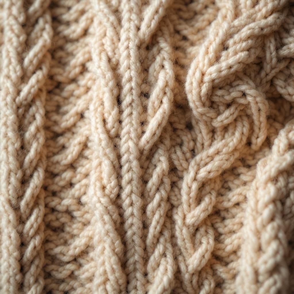 Knitted Wool Pattern - Lifestyle & Cozy candle photography idea