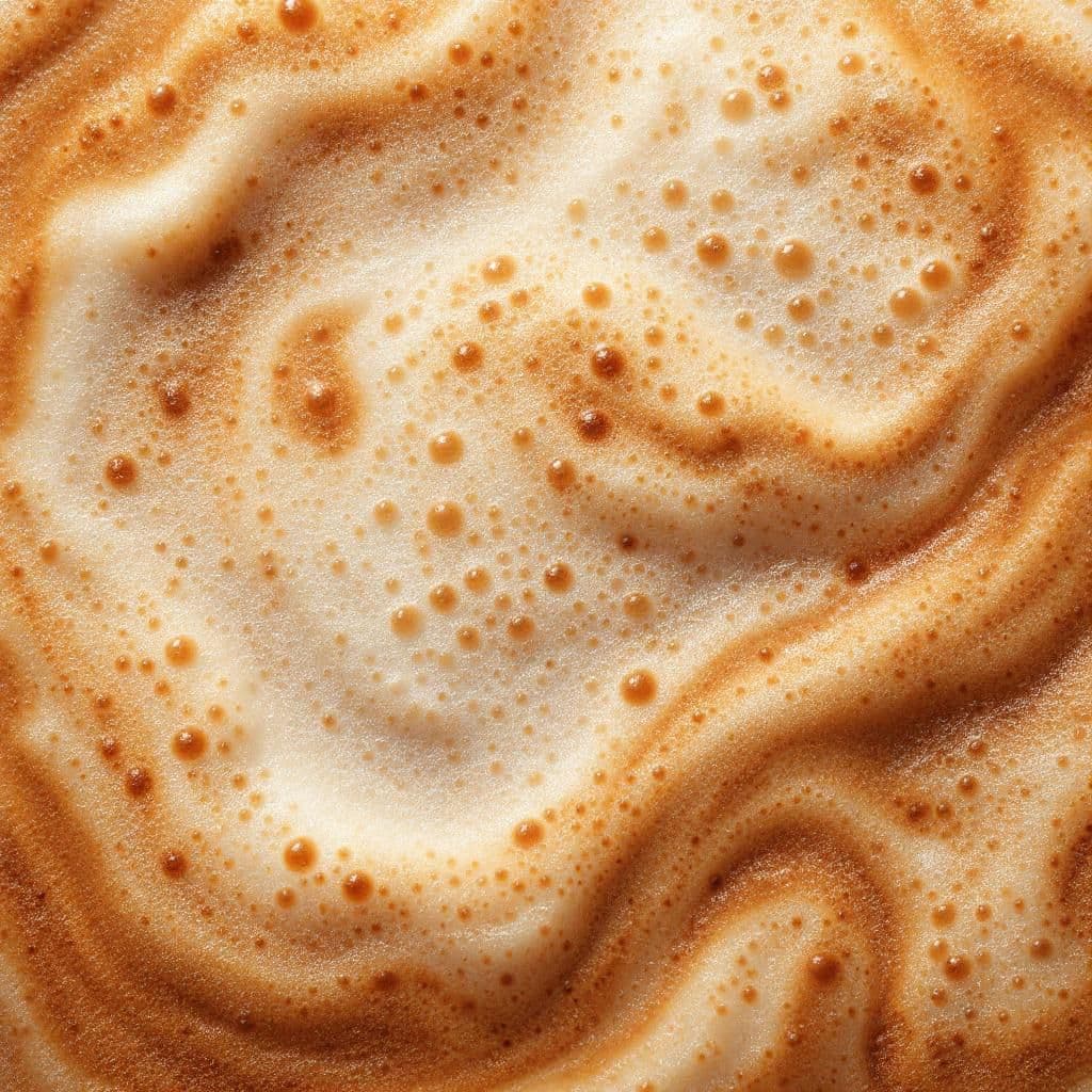 Coffee Foam Bubbles - Lifestyle & Cozy candle photography idea