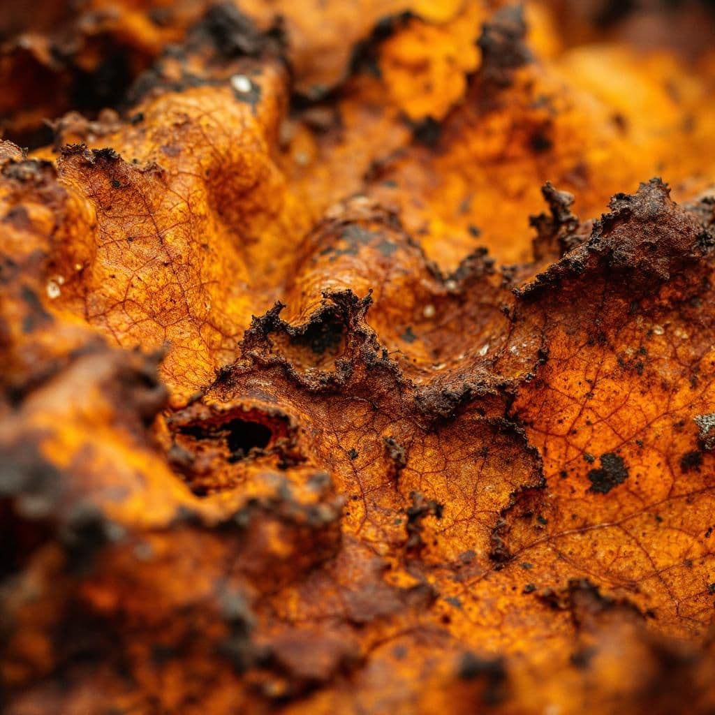 Autumn Leaf Decay - Seasonal & Natural candle photography idea