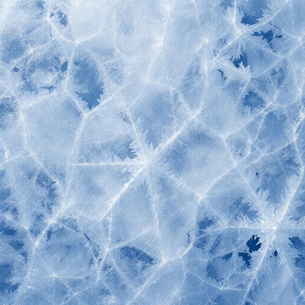 Ice Crystal Patterns - Seasonal & Natural candle photography idea