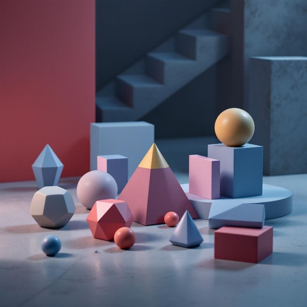 Geometric Play - Modern & Minimalist candle photography idea