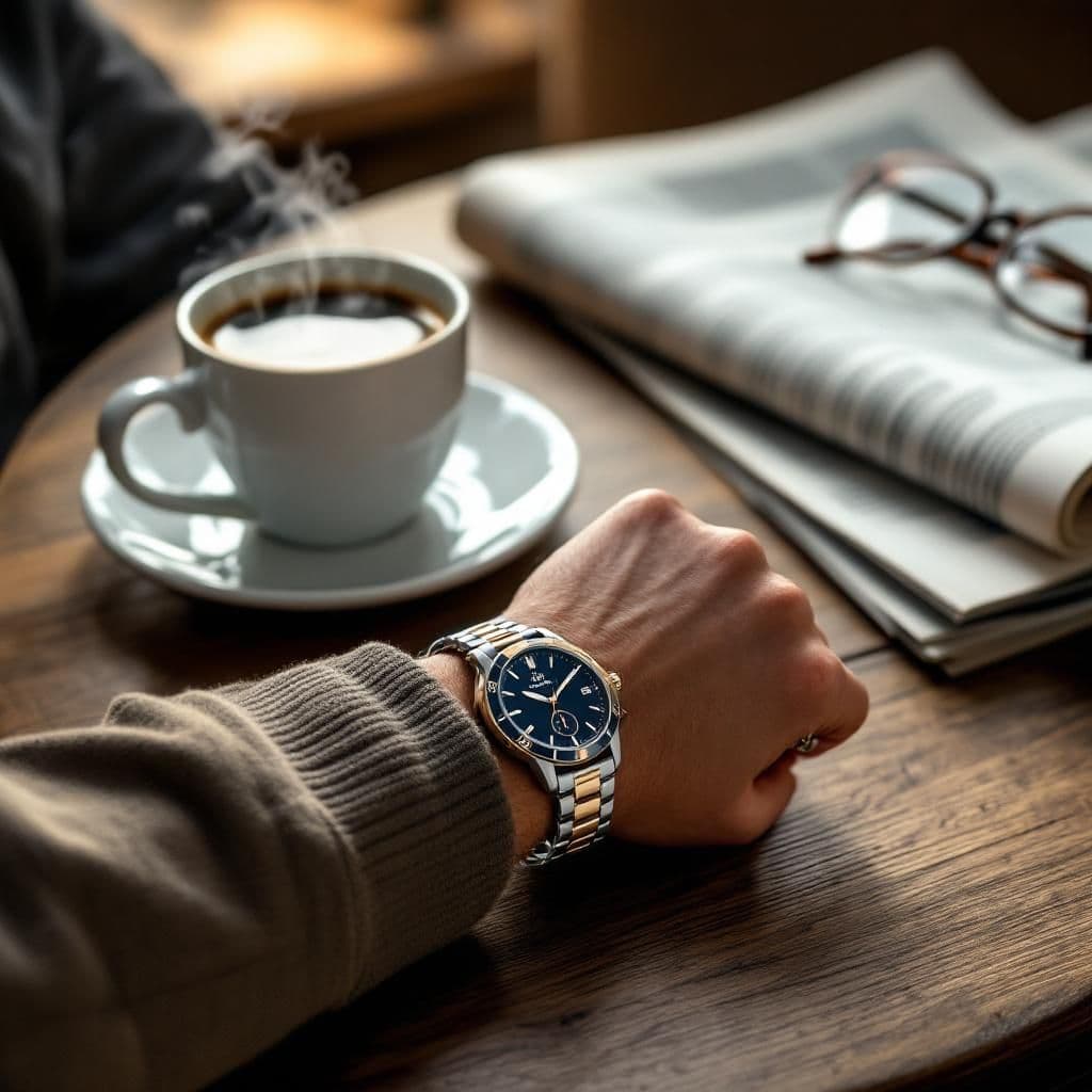 Coffee Shop Casual - Lifestyle & Cozy candle photography idea