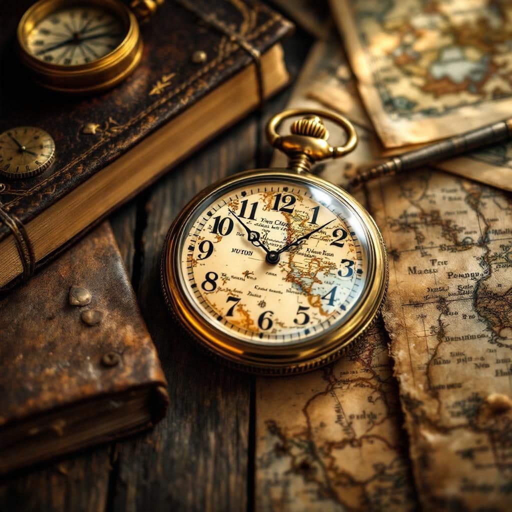 Vintage Pocket Watch - Rustic & Natural candle photography idea